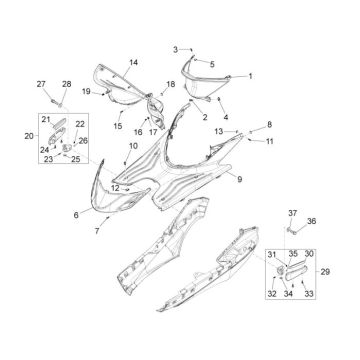Treeplank Piaggio New Fly 4-takt 2V