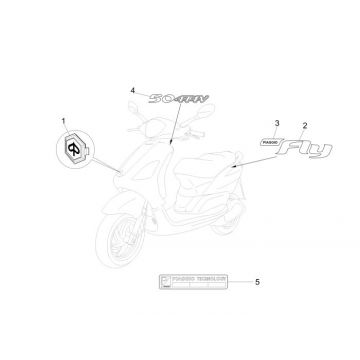 Emblemen - Stickers Piaggio New Fly 4-takt 4V