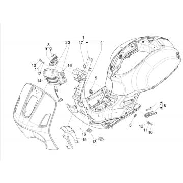 Frame Vespa GTS 125 IE ABS Euro 4 2016-2018