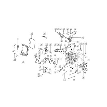 Cilinderkop - Nokkensas - KleppenKymco New Sento 50i 4-takt Wit