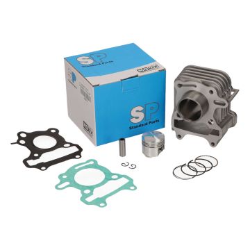 Cilinder 50cc 37mm China type GY6 4-takt(3b3 motorblok) Peugeot Speedfight 3-4/Tweet/New Vivacity/SYM Fiddle 2-3/Jet 4-14/Mio 1/Orbit 2/Symphony/Xpro/Allo