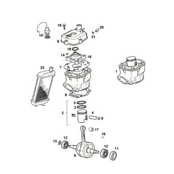 Cilinder Derbi Senda SM DRD 2006