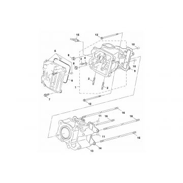 Cilinder - Cilinderkop Yamaha Aerox 4-takt 2014