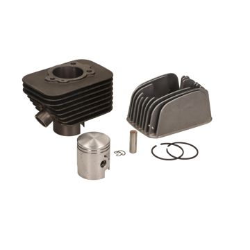Cilinder met cilinderkop -Polini 63 cc Sport diameter 43mm- Piaggio Ciao/Bravo/Boxer (pistonpen = diameter  10mm) breed 140.0065/10