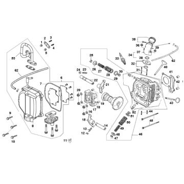 Cilinderkop Berini Speedy 4-takt