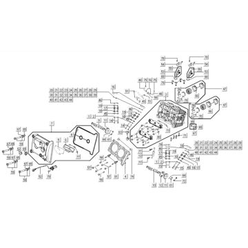 Cilinderkop Kymco Myroad 700i 4-takt LC 2012-2016
