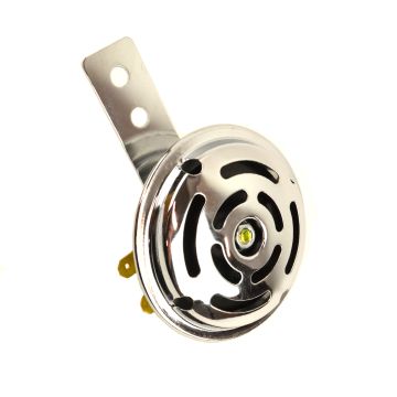 Claxon 6V  9W wisselstroom (AC) 70mm chroom classic a-kwaliteit universeel