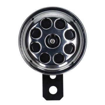 Claxon 6V klein model 70mm chroom 105 DB DC=gelijkstroom universeel