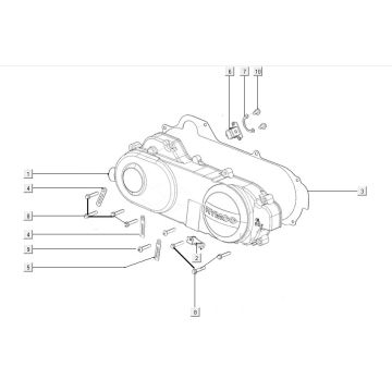 Clutch cover assy Kymco Filly 50 E5+