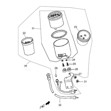 Kilometerteller - Cockpit - Kilometertellerkabel Benzhou YY50QT-15 zwart