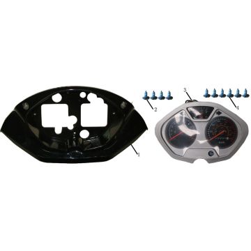 Kilometerteller - Cockpit - Kilometertellerkabel China Touring rood