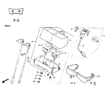 Kilometerteller - Cockpit Honda MB80