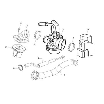 Carburateur Vespa Sprint 50 2-takt AC