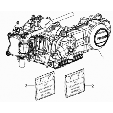 Motorblok compleet Piaggio Beverly 125 RST 4V Euro 3 2010-2015