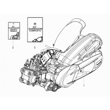 Motorblok compleet Piaggio Beverly 350 Sport Touring Euro 3 2013-2014