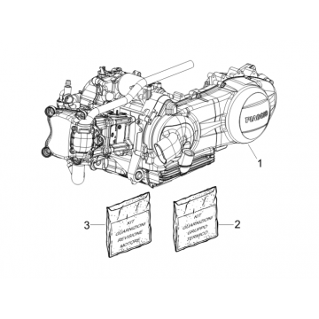 Motorblok compleet Vespa GTS 250 ie 2005-2016 (zonder ABS)