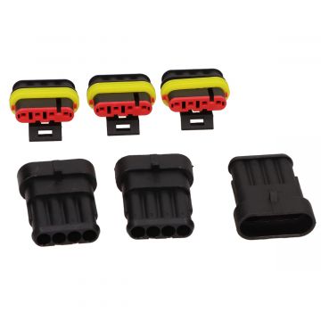 Connector stekker plugset (SUPERSEAL) 9delig WR ELEC