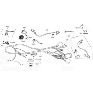 Contactslot-Kabelboom China Zip bruin