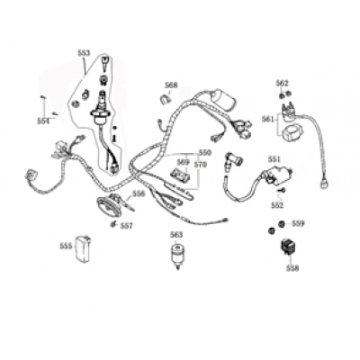 Contactslot - Kabelboom Pronto San Remo 50 4-takt AC matantraciet