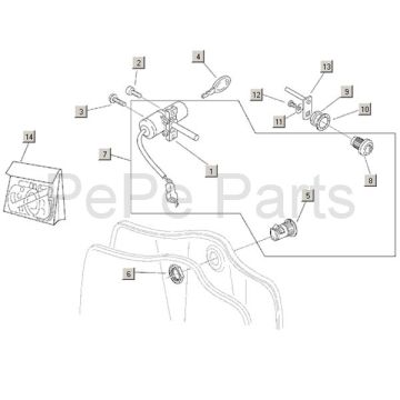 Contactslot Aprilia Habana 2-takt (Morini motor) 1999-2004