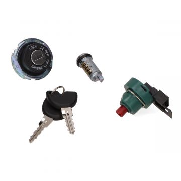 Contactslot set compleet met afdekring/contactschakelaar en veer Vespa LX / LXV  / S / Primavera/Sprint / Piaggio Zip 2000 / Fly / Liberty