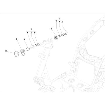 Contactslot Piaggio Zip 50 4-takt IGET 3V AC Euro 5