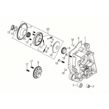 Crank case-oil pump assy Sym Symphony ST 50 E5