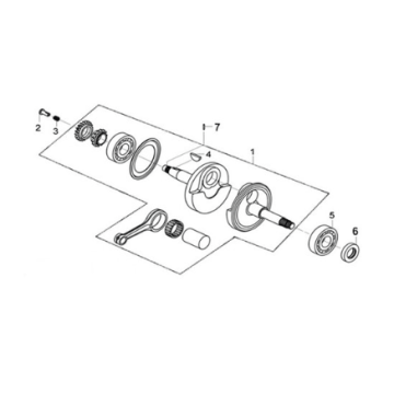 Crank shaft Sym Joymax Z 125 E4
