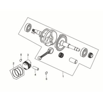 Crank Shaft Sym Orbit III 125I E5