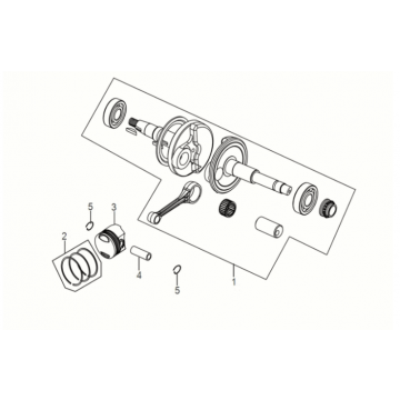Crank shaft Sym Symphony ST 50 E5