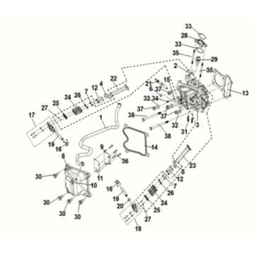 Cylinder head Sym Jet 14 125I LC E5 2021-2024