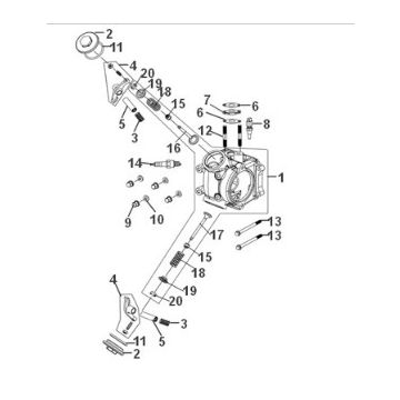 Cylinder Head Sym Orbit III 125i E5