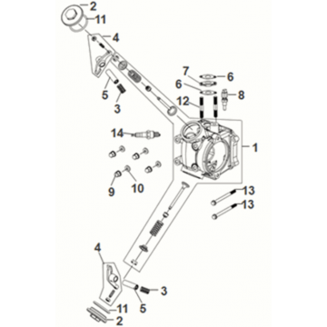 Cylinder head Sym X-Pro 50 E5