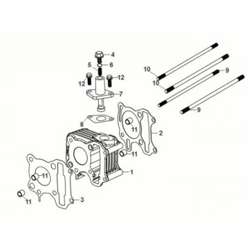 Cilinder Sym Fiddle IV 50 Euro 5