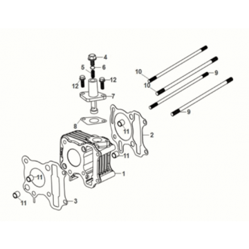 Cylinder Sym Mio 50I E5