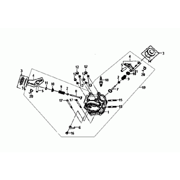 Cilinderkop Sym Orbit II Euro 4 Mat Gray