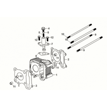 Cylinder Sym X-Pro 50 E5