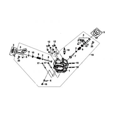 Cilinderkop Sym Symphony ST Euro 4