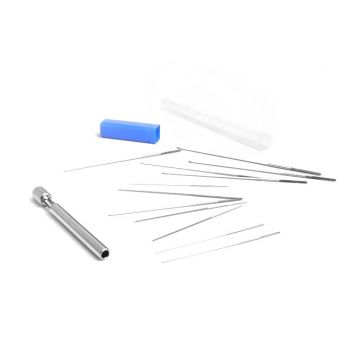 Sproeier grotermaken/opruimen gereedschap-universeel diameter=0,6-1,9mm 12 stuks
