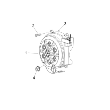 Vliegwieldeksel Piaggio Zip 50 SP 2-takt LC 2006-2013