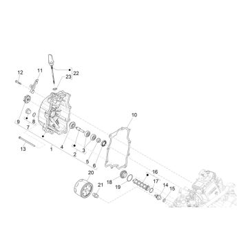 Waterpomp - Oliefilter Piaggio MP3 300 HPE / 300 HPE Sport ABS Euro 5 2020-2022