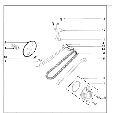 Distributieketting - Kettinggeleiders Peugeot Speedfight 3 50 4-takt AC Blauw