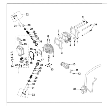 Distributie Peugeot Tweet 125 E3 2010-2013