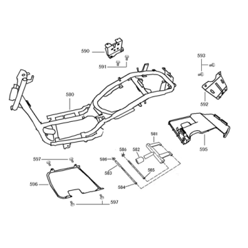 Diversen onderdelen Edwards Tomorrow Maple V50-3 4-takt AC zwart