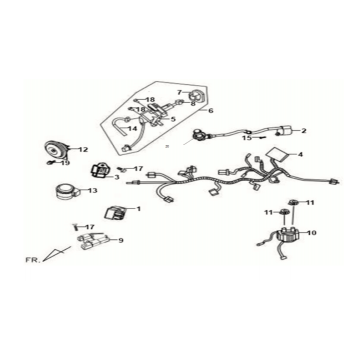 Draadboom Sym Fiddle II 125S