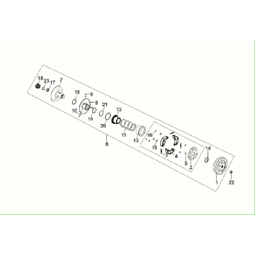 Koppeling - Koppelinghuis Sym Fiddle ll Euro 5