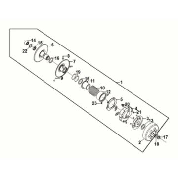 Driver Pulley Assy Sym Orbit III 125I E5