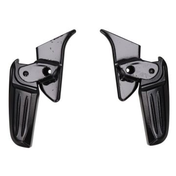 Duo-voetsteun set achterpassagier klapbaar compleet Vespa Primavera/Sprint matzwart