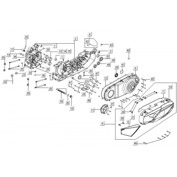 Carter - Carterdeksel Kymco New Downtown 350i ABS