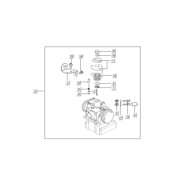 ECU - Gasklephuis Kymco Like 50 4-takt AC Euro 4 2018→